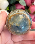Rare Lemurian Aquatine Calcite Crystal Sphere