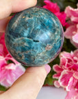 Blue Apatite Crystal Sphere