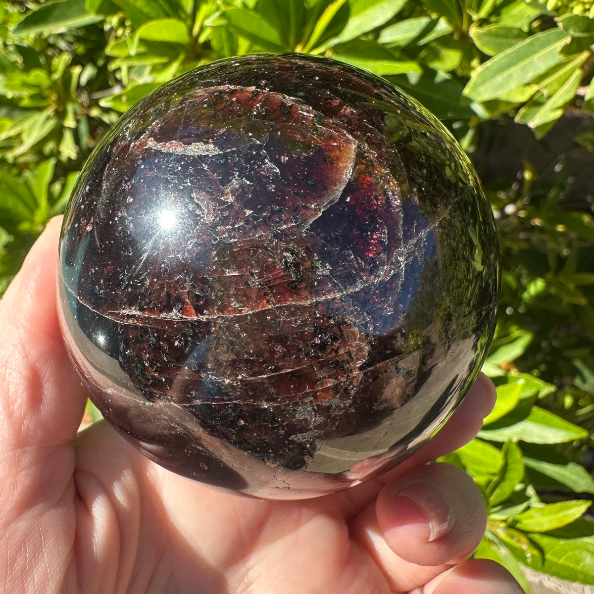 Large Garnet Sphere