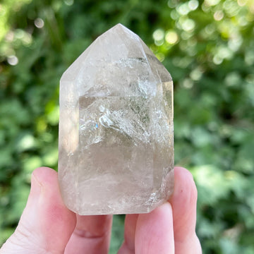 Smokey Quartz Tower with Rainbow