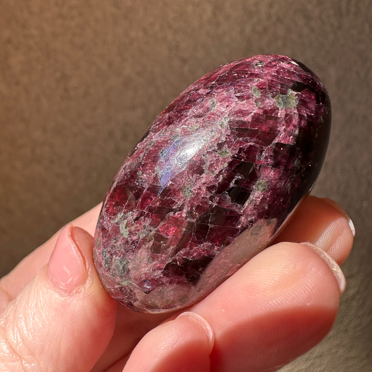 Rhodolite Garnet Lingam
