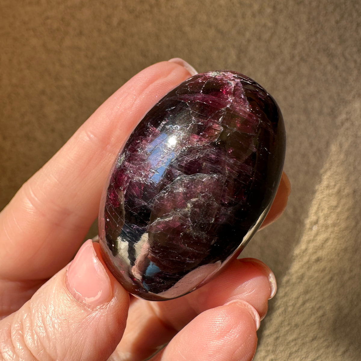 Rhodolite Garnet Lingam
