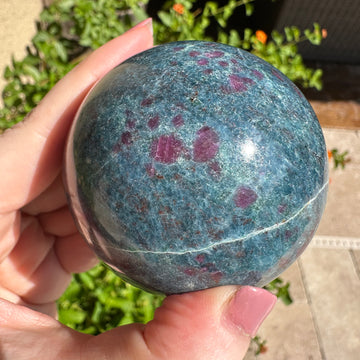 Ruby Kyanite Crystal Sphere