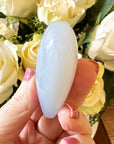 Blue Chalcedony Crystal Heart