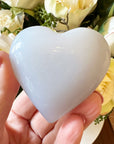 Blue Chalcedony Crystal Heart
