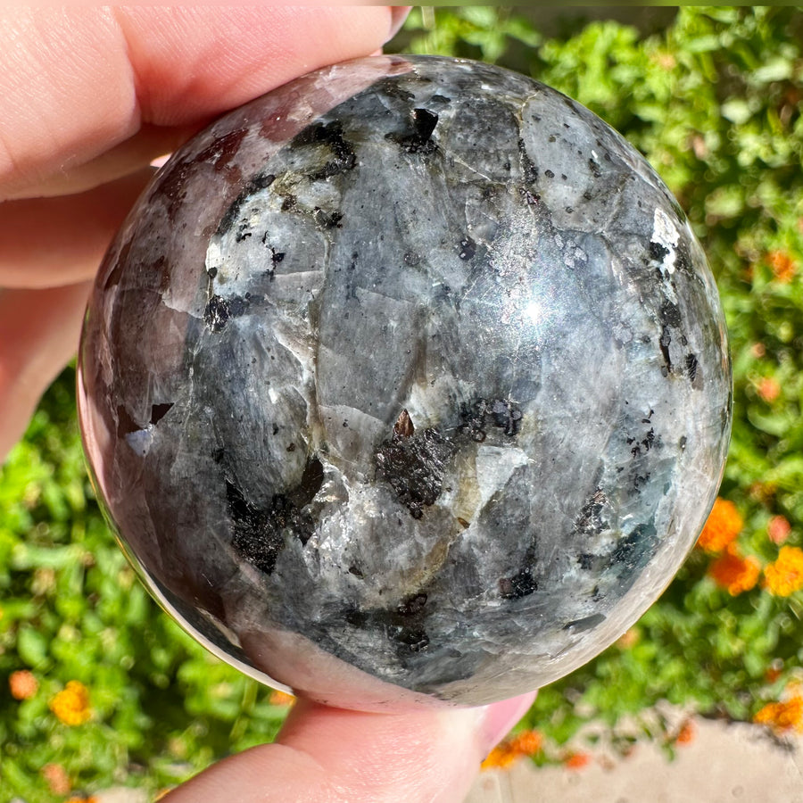 Larvikite Crystal Sphere