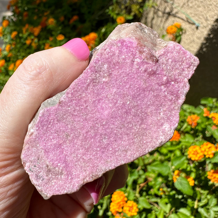 Natural Raw Cobalto Calcite Crystal