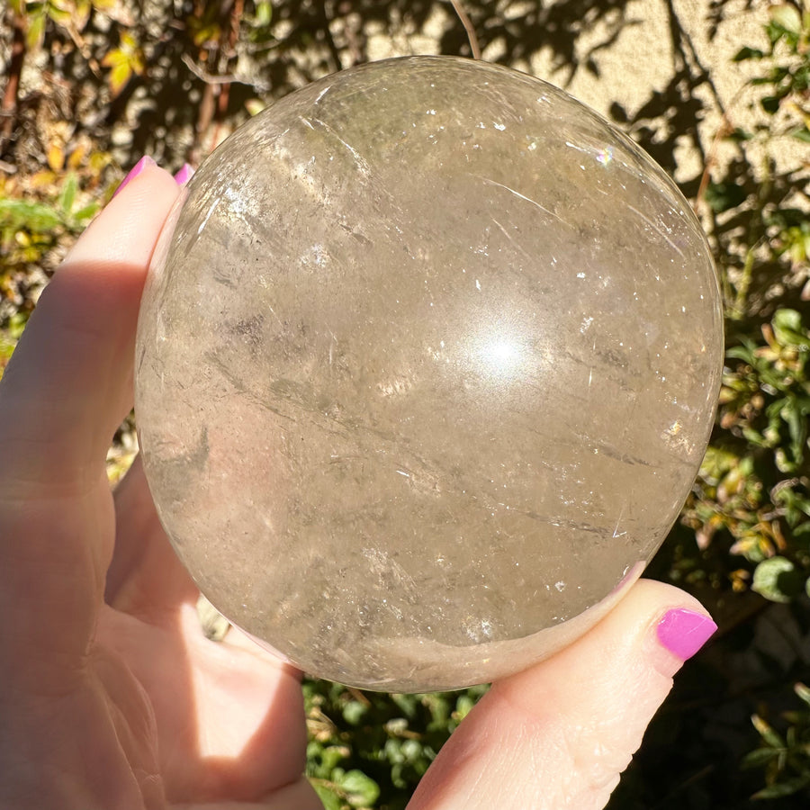 Golden Rutile Quartz Magical Child Crystal Skull Carved by Leandro de Souza