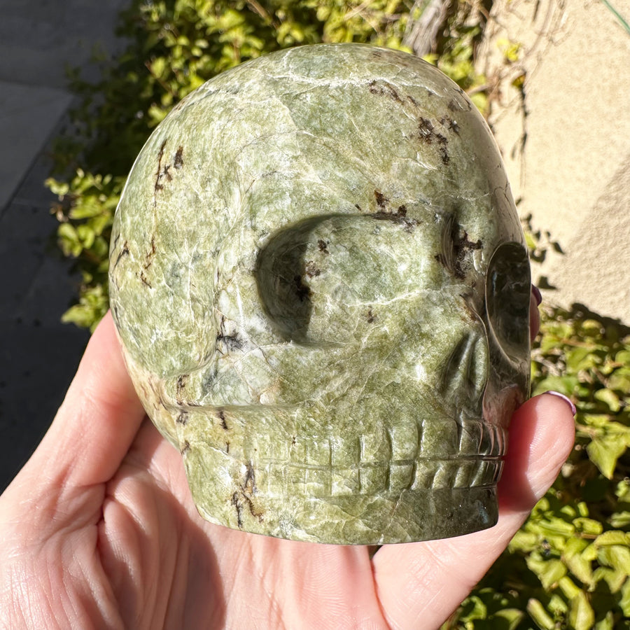 Triphilite Magical Child Crystal Skull Carved by Leandro de Souza