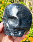 Blue Richterite Magical Child Crystal Skull Carved by Leandro de Souza