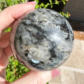 Larvikite Crystal Sphere