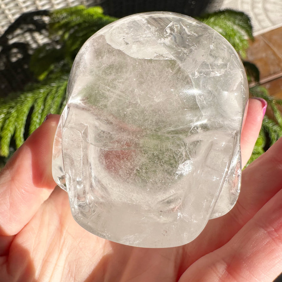 Lemurian Magical Child Crystal Skull with Rainbows Carved by Leandro de Souza