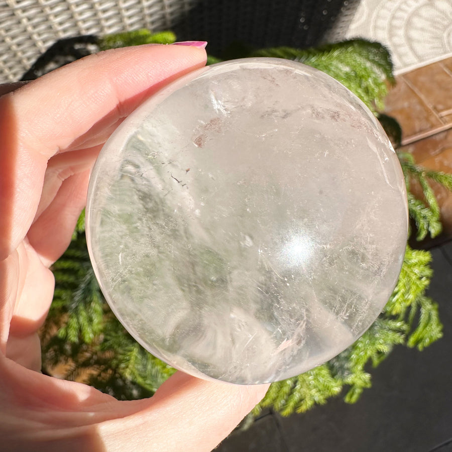 Lemurian Magical Child Crystal Skull with Rainbows Carved by Leandro de Souza