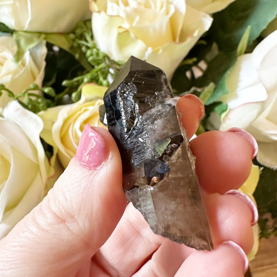 Smoky Quartz Crystal Cluster Point from Arkansas