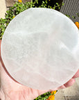 Large Round Selenite Charging Plate or Pedestal