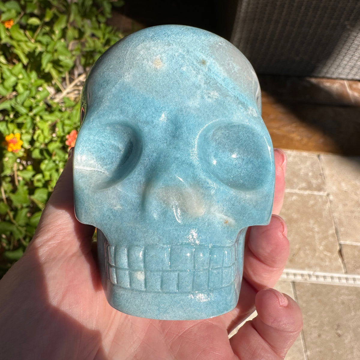 Trolleite Crystal Skull Carved by Leandro de Souza