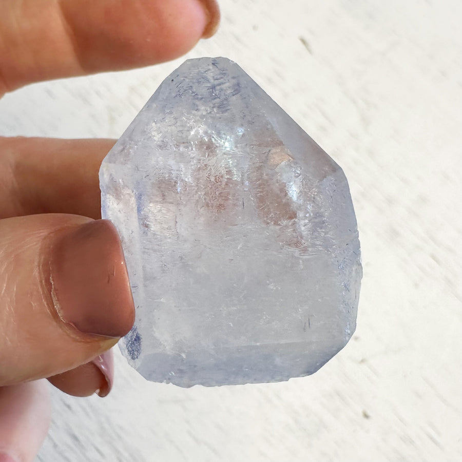 DT Natural Dumortierite Quartz Crystal Point
