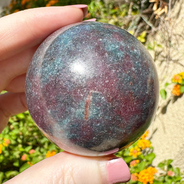 Ruby Kyanite Crystal Sphere