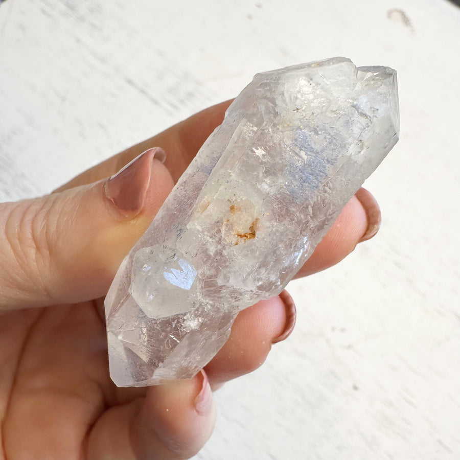 DT Natural Dumortierite Quartz Crystal Point