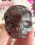Garnet Magical Child Crystal Skull Carved by Leandro de Souza