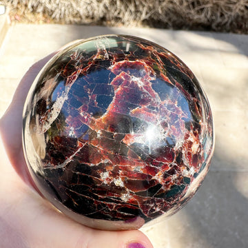 Huge Natural Genuine Garnet Sphere