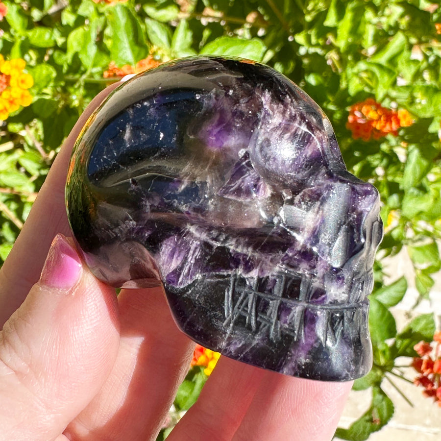 Dreamweaver Cacoxanite Crystal Skull Master