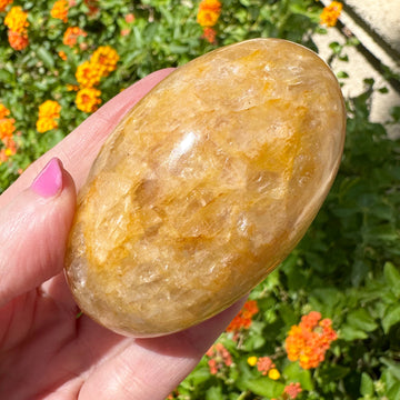 Rare Himalayan Golden Azeztulite Quartz Shiva Lingam