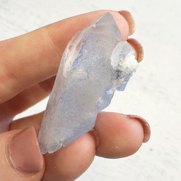 DT Natural Dumortierite Quartz Crystal Point Self Healed