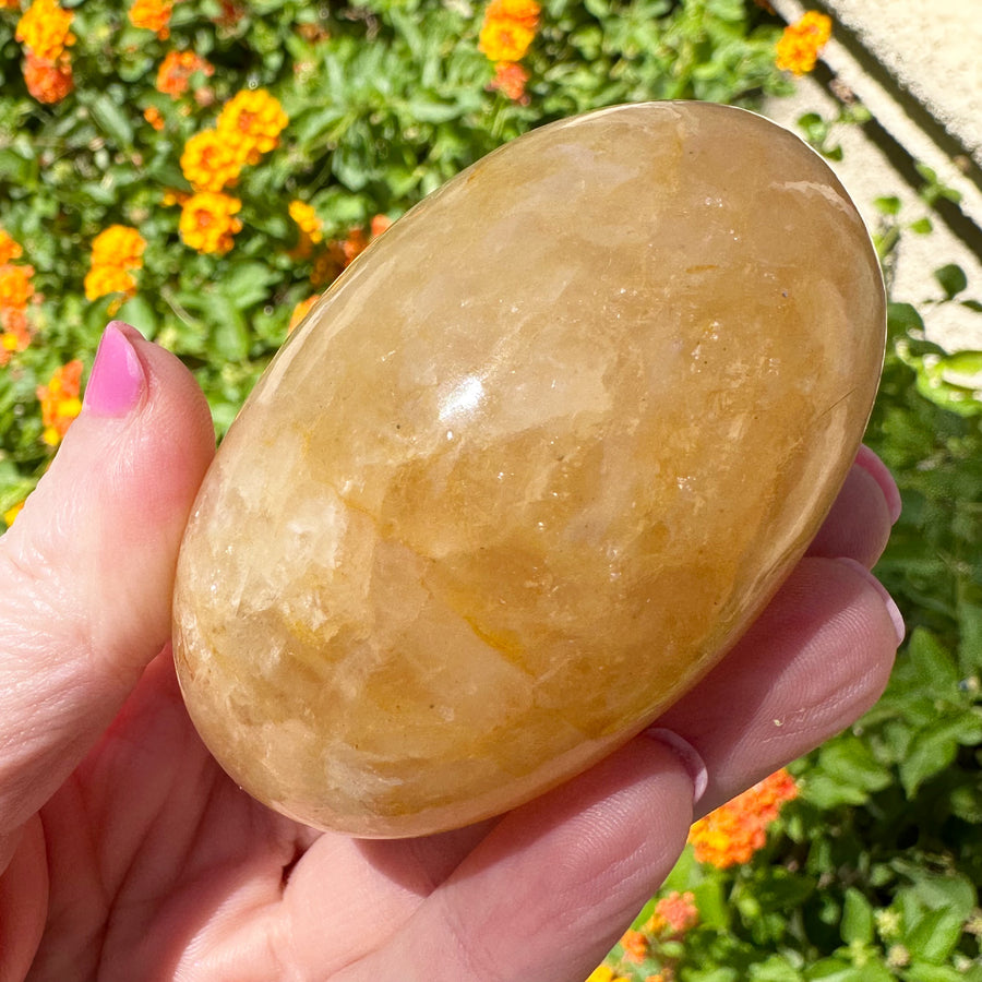 Rare Himalayan Golden Azeztulite Quartz Shiva Lingam