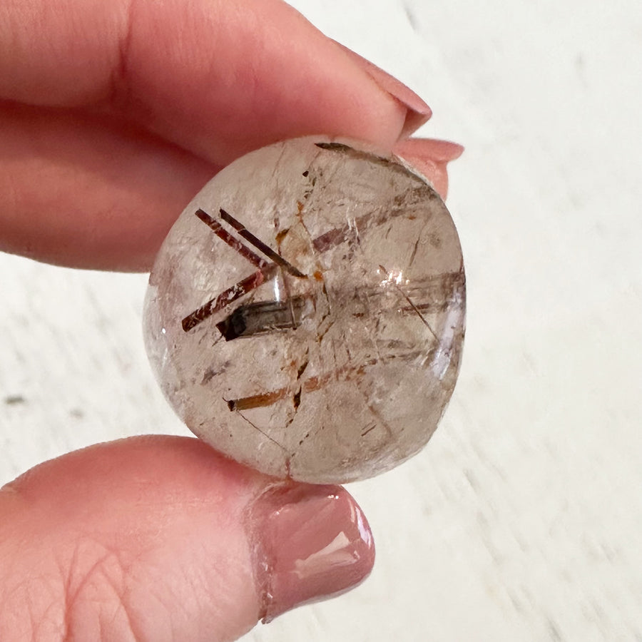 Polished Rutile Dream Quartz Crystal