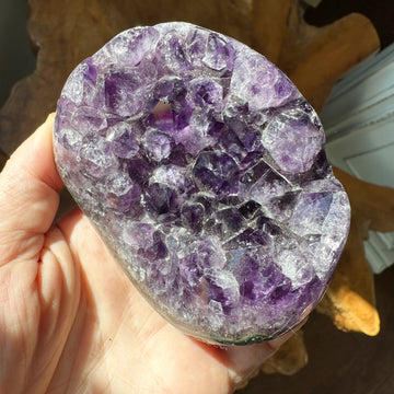 Amethyst Geode Raw Partially Polished