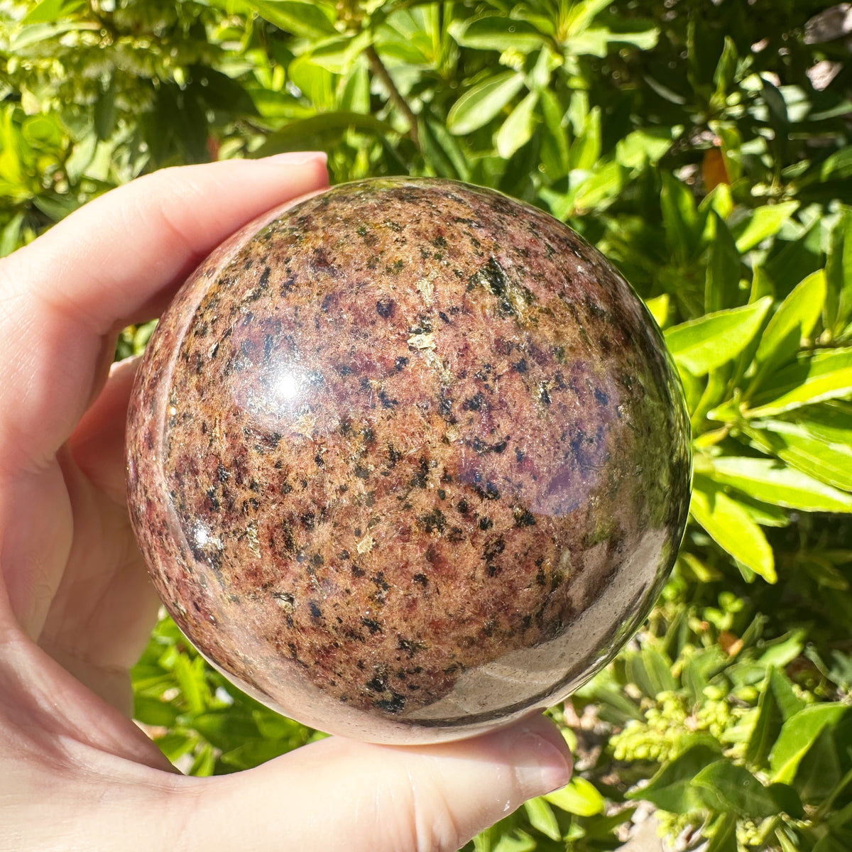 Large Star Garnet Sphere
