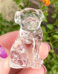 Sirius Quartz Crystal Puppy Carved by Leandro de Souza