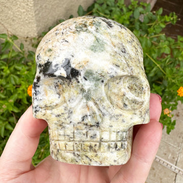 Triphilite Magical Child Crystal Skull Carved by Leandro de Souza
