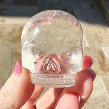 Ultra Clear Lemurian Magical Child Crystal Skull Carved by Leandro de Souza