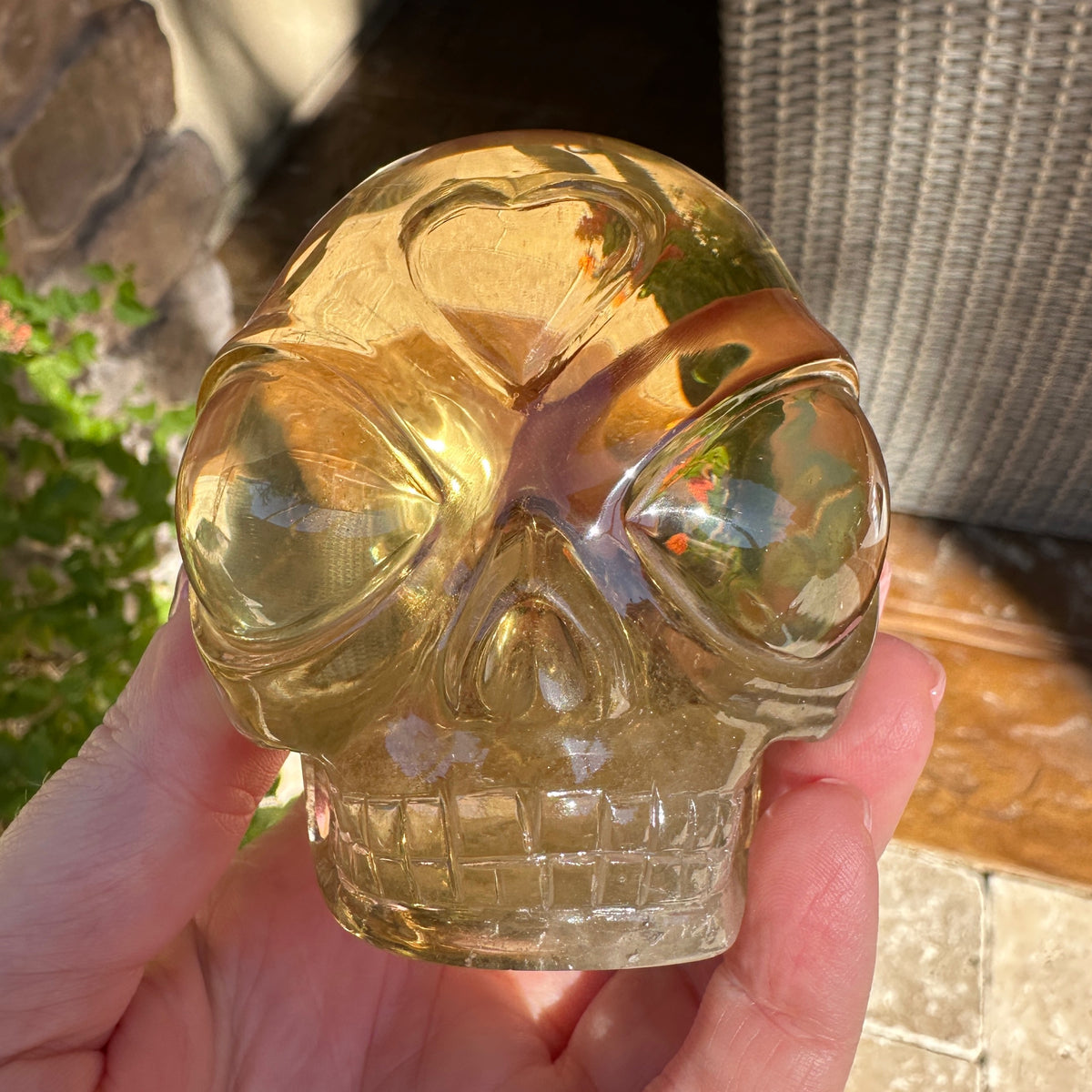 Ultra Clear Citrine Star Child Crystal Skull Carved by Leandro de Souza