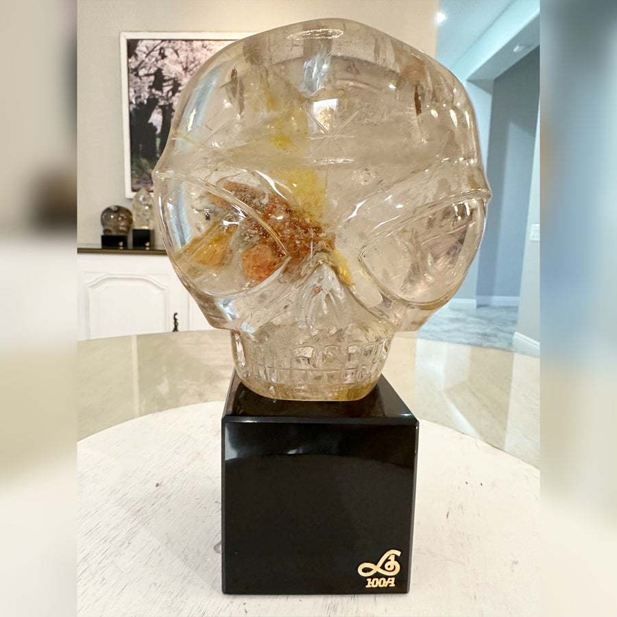 Circle 100-1 Rutile Shaman Quartz Magical Child Master Crystal Skull Carved by Leandro de Souza