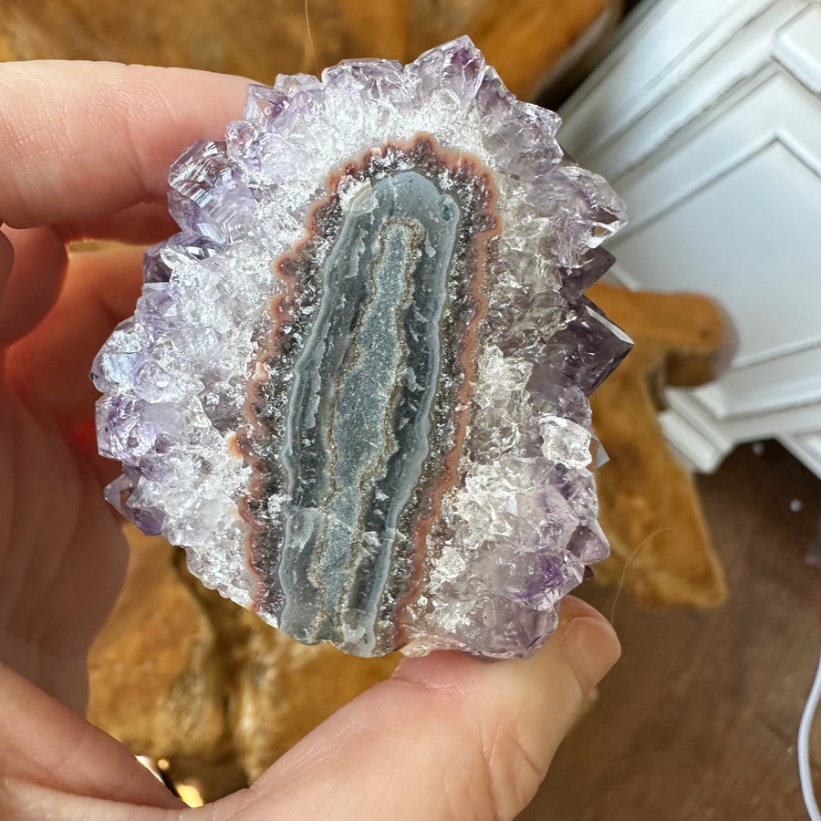Amethyst Geode Stalactite Flower