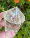 Rainbow Quartz Vogel Style Wand 12 Sided