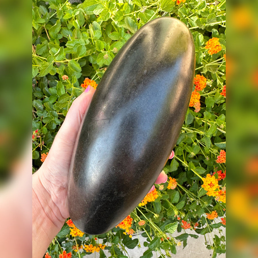 Huge Rare Black Shiva Lingam