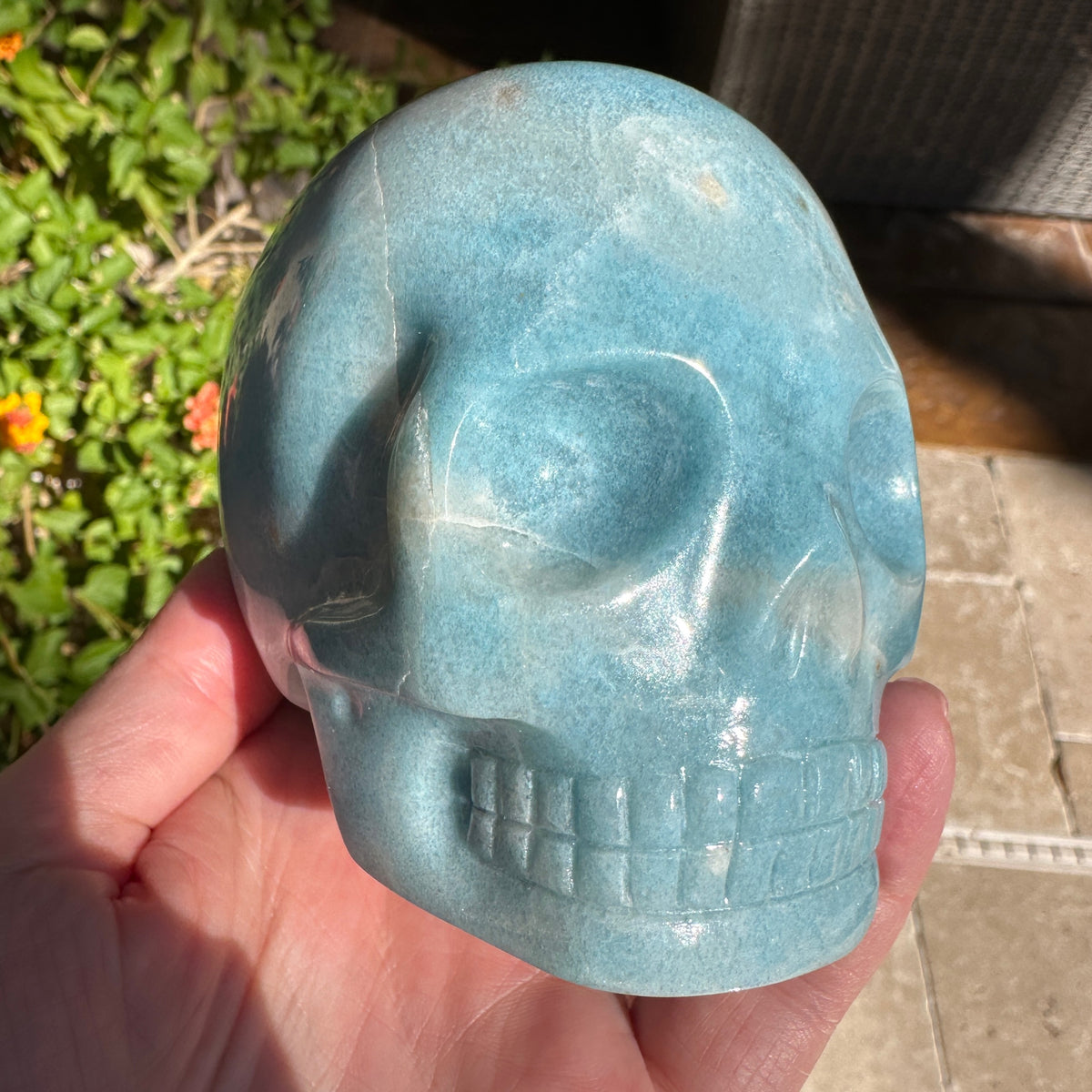 Trolleite Crystal Skull Carved by Leandro de Souza