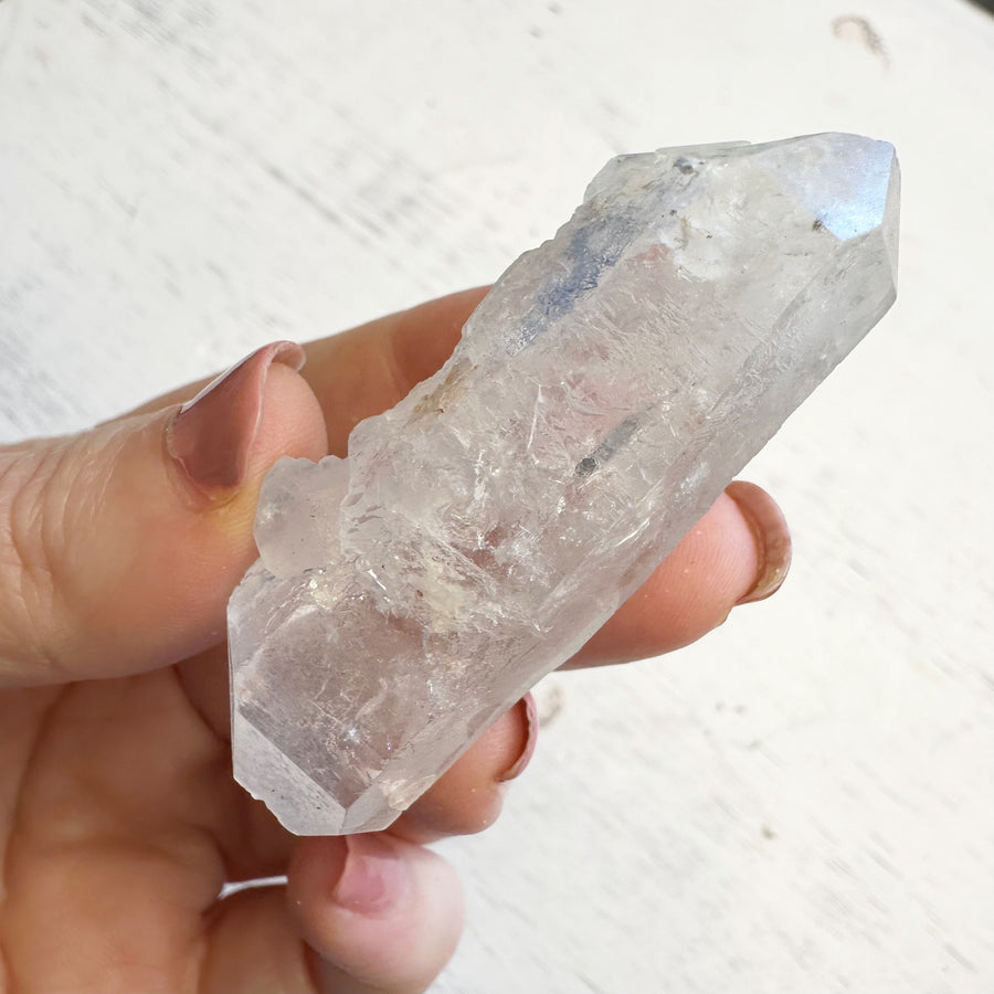 DT Natural Dumortierite Quartz Crystal Point