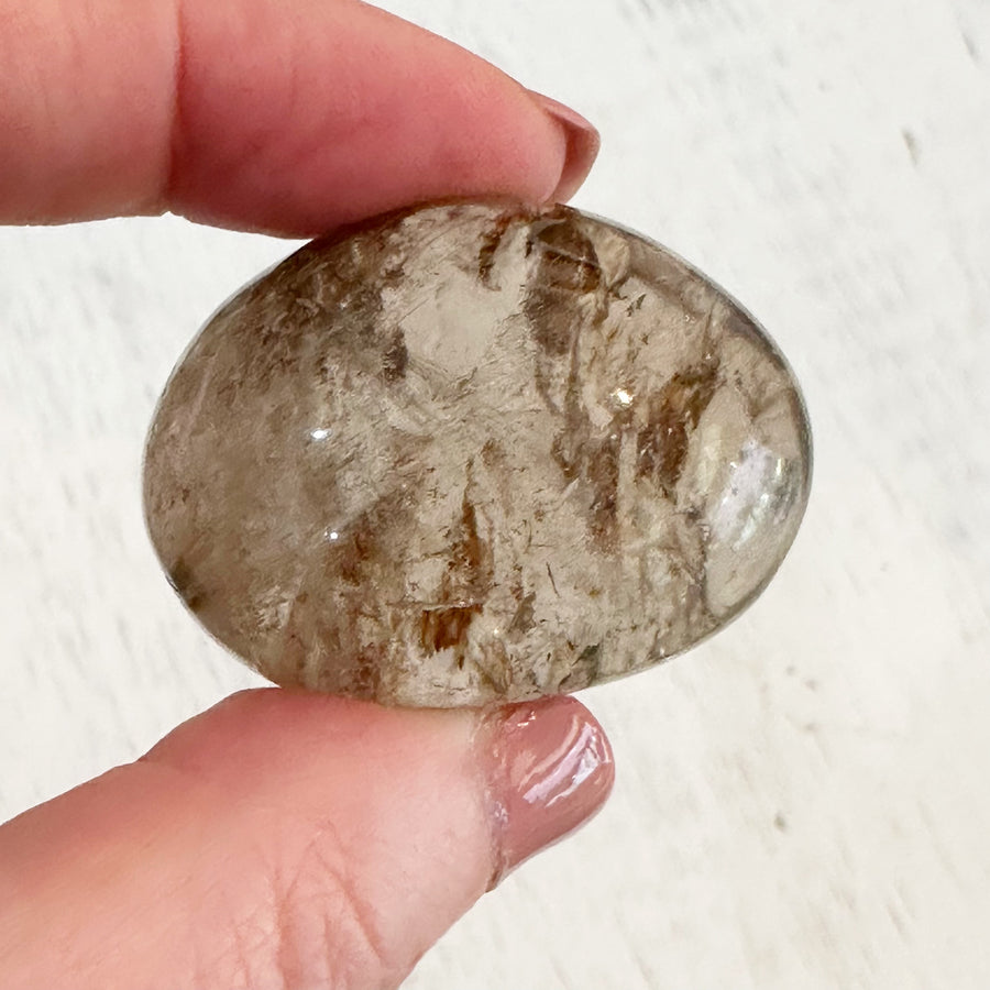 Polished Lodolite Dream Quartz Crystal