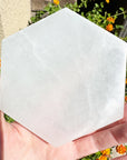 Hexagon Selenite Charging Plate or Pedestal 4"