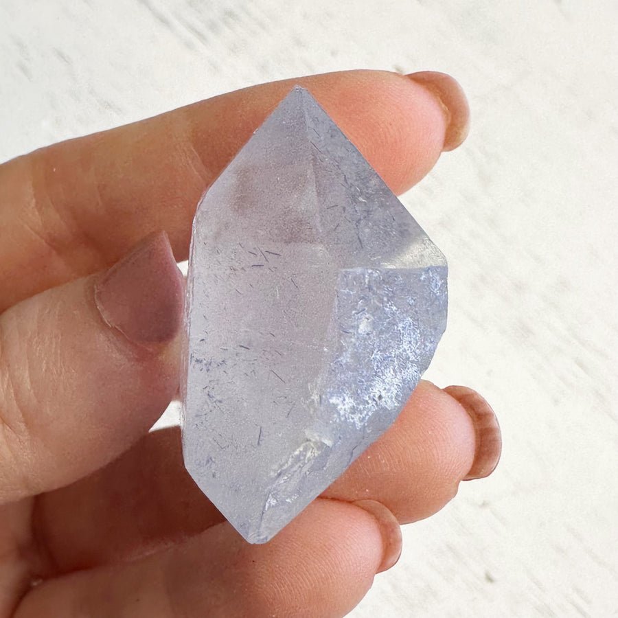DT Natural Dumortierite Quartz Crystal Point