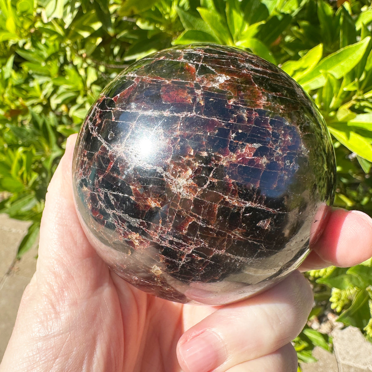 Large Garnet Sphere