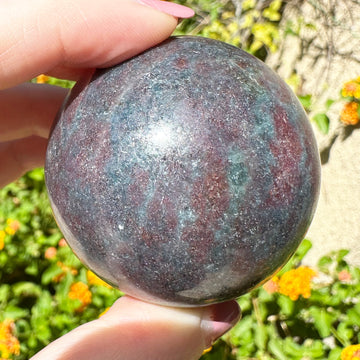 Ruby Kyanite Crystal Sphere