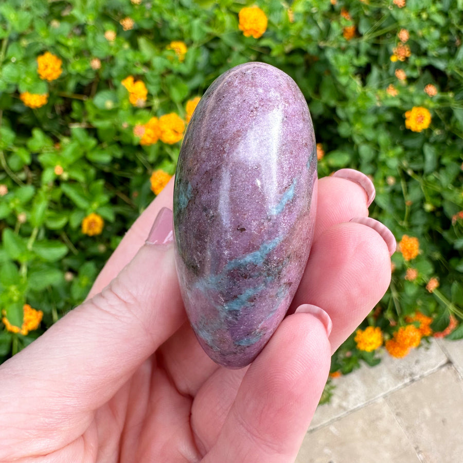 Ruby Kyanite Crystal Heart