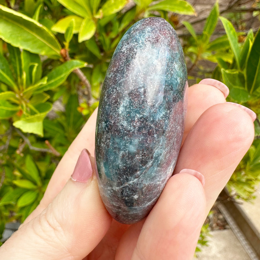 Ruby Kyanite Crystal Palm Stone