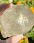 Lemurian Crystal Skull with Rainbows Carved by Leandro de Souza